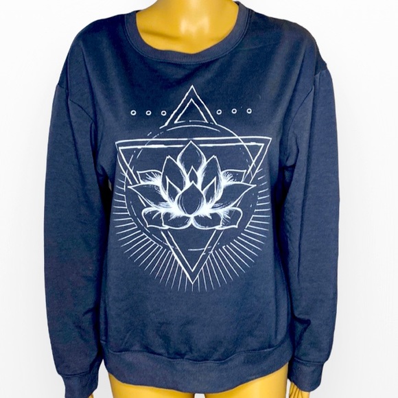 Mikens Flow Lotus Sweatshirt Size L - Picture 2 of 5